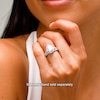 Vera Wang Love Collection 1.69 CT. T.W. Pear-Shaped Diamond Frame Engagement Ring in 14K White Gold (I/SI2)