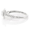 0.45 CT. T.W. Emerald-Cut Diamond Double Frame Engagement Ring in 14K White Gold