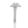 Vera Wang Love Collection 0.95 CT. T.W. Heart-Shaped Diamond Double Frame Engagement Ring in 14K White Gold