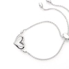 The Kindred Heart from Vera Wang Love Collection 0.085 CT. T.W. Diamond and Sapphire Bracelet in Sterling Silver - 9.0"