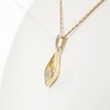 Diamond Accent Teardrop Pendant in 10K Gold