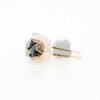 0.45 CT. T.W. Enhanced Black and White Diamond Solitaire Stud Earrings in 10K Rose Gold