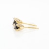0.45 CT. T.W. Enhanced Black and White Diamond Solitaire Stud Earrings in 10K Gold