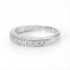 0.18 CT. T.W. Diamond Three Row Anniversary Band in Sterling Silver