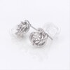 0.115 CT. T.W. Diamond Love Knot Stud Earrings in Sterling Silver