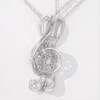 Unstoppable Love™ Diamond Accent Solitaire Treble Clef Pendant in Sterling Silver