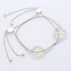 0.066 CT. T.W. Diamond Open Circle Heartbeat Bolo Bracelet in Sterling Silver and 10K Gold - 9.5"