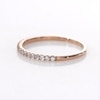 0.23 CT. T.W. Diamond Wedding Band in 10K Rose Gold
