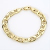 Men's 10.3mm Mariner Link Chain Bracelet in 10K Gold - 9"