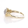 0.29 CT. T.W. Baguette and Round Diamond Sunburst Collar Ring in 10K Gold