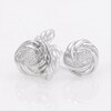 0.085 CT. T.W. Composite Diamond Love Knot Stud Earrings in Sterling Silver