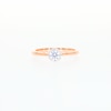 0.33 CT. T.W. Certified Canadian Diamond Frame Engagement Ring in 14K Rose Gold (I/I1)