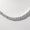 Lab-Created White Sapphire Tennis Necklace in Sterling Silver - 17"