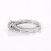 0.36 CT. T.W. Princess-Cut Diamond Frame Split Shank Bridal Set in 10K White Gold
