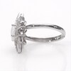 Lab-Created Opal and White Sapphire Starburst Frame Ring in Sterling Silver