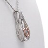Unstoppable Love™ Diamond Accent Infinity and Heart Pendant in Sterling Silver with 14K Rose Gold Plate