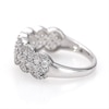 0.95 CT. T.W. Diamond Double Row Scallop-Edge Band in 10K White Gold