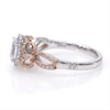 Enchanted Disney Snow White 1.00 CT. T.W. Oval Diamond Frame Bow Engagement Ring in 14K Two-Tone Gold