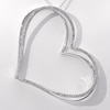 The Kindred Heart from Vera Wang Love Collection 0.95 CT. T.W. Diamond Tilted Pendant in Sterling Silver - 19"