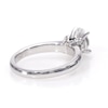 Vera Wang Love Collection 1.12 CT. T.W. Oval Diamond Collar Engagement Ring in 14K White Gold