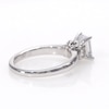 Vera Wang Love Collection 1.12 CT. T.W. Emerald-Cut Diamond Collar Engagement Ring in 14K White Gold