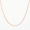 1.4mm Sparkle Chain Necklace in Solid 10K Rose Gold - 18"