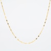 1.3mm Mirror Flat Chain Necklace in Solid 10K Gold - 18"