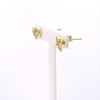 Diamond Accent Loop Heart Stud Earrings in 10K Gold