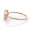 0.04 CT. T.W. Diamond Interlocking Hearts Ring in 10K Rose Gold
