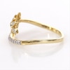 0.116 CT. T.W. Diamond Leaf Vine Wrap Ring in 10K Gold