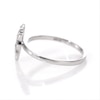 Diamond Accent Seahorse Stackable Ring in Sterling Silver