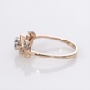 0.085 CT. T.W. Composite Diamond Vine Bypass Promise Ring in 10K Rose Gold