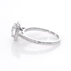 1.45 CT. T.W. Diamond Cushion Frame Engagement Ring in 14K White Gold