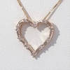 0.085 CT. T.W. Diamond Heart Outline Pendant in 10K Rose Gold