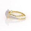 0.95 CT. T.W. Composite Cushion-Shaped Diamond Art Deco Bridal Set in 10K Gold