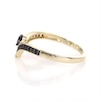 0.18 CT. T.W. Black Diamond Chevron Ring in 10K Gold