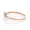 0.18 CT. T.W. Diamond Chevron Promise Ring in 10K Rose Gold