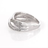 0.37 CT. T.W. Diamond Multi-Row Crossover Anniversary Band in Sterling Silver