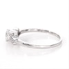 0.37 CT. T.W. Diamond Petal Tri-Sides Engagement Ring in 10K White Gold
