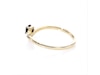 Thumbnail Image 5 of 0.18 CT. T.W. Enhanced Black and White Diamond Chevron Promise Ring in 10K Gold