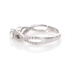 0.45 CT. T.W. Diamond Twist Shank Engagement Ring in 10K White Gold