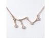 Thumbnail Image 4 of 0.04 CT. T.W. Diamond Leo Constellation Bezel-Set Necklace in 10K Rose Gold