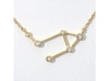 Thumbnail Image 4 of 0.04 CT. T.W. Diamond Libra Constellation Bezel-Set Necklace in 10K Gold