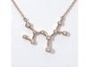 Thumbnail Image 4 of 0.04 CT. T.W. Diamond Sagittarius Constellation Bezel-Set Necklace in 10K Rose Gold