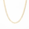 3.4mm Diamond-Cut Curb Chain Necklace in Hollow 14K Gold