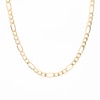 3.3mm Diamond-Cut Figaro Chain Necklace in Hollow 10K Gold - 22"