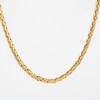 Men's 3.5mm Wheat Chain Necklace in Hollow 14K Gold - 22"