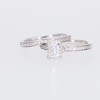 1.25 CT. T.W. Certified Canadian Oval Diamond Frame Leaf-Sides Bypass Engagement Ring in 14K White Gold (I/I1)