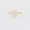 1.00 CT. T.W. Diamond Past Present Future® Trio Slant Double Row Bypass Engagement Ring in 10K Gold