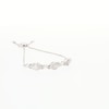 Diamond Accent Beaded Marquise Frame and Infinity Bolo Bracelet in Sterling Silver - 9.5"